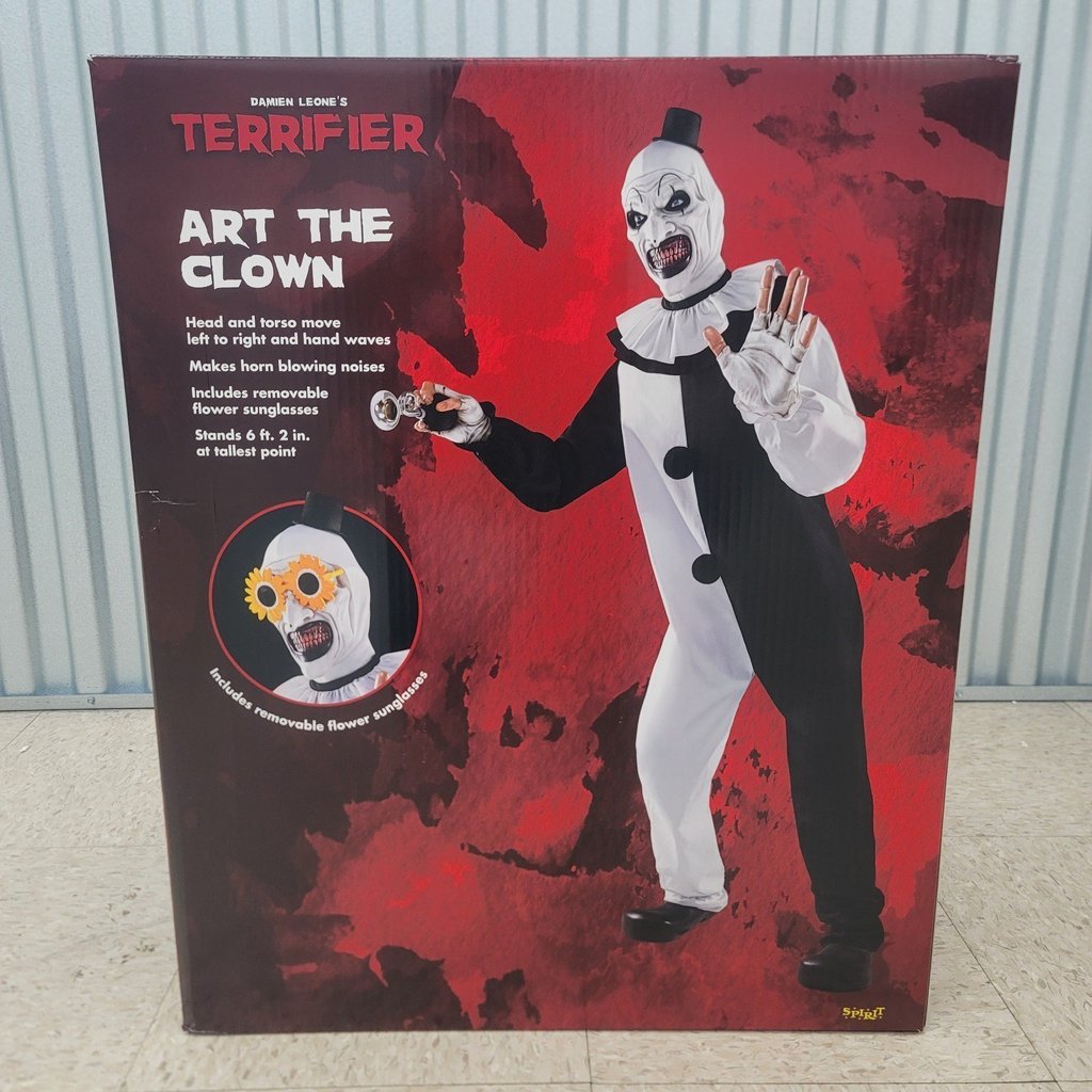 Spirit Halloween 6.2 Ft Art the Clown Animatronic Terrifier Brand New Sold Out