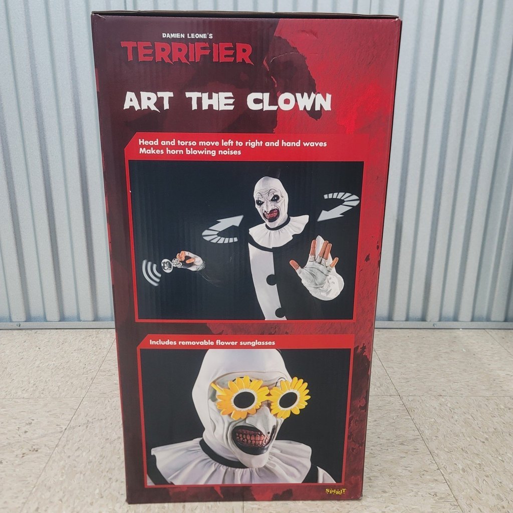 Spirit Halloween 6.2 Ft Art the Clown Animatronic Terrifier Brand New Sold Out